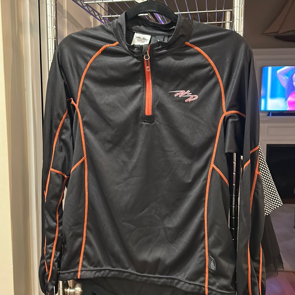 Harley Davidson Half Zip Performance Top